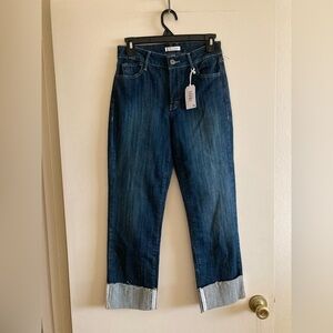 Morrison Denim's Sexy Mid Rise Boyfriend Jeans Features a cuffed hem | NWT